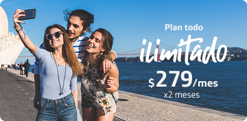 imagen mostrando oferta plan ilimitado: precio 279 x dos meses